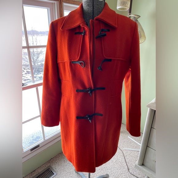 Beautiful Banana Republic orange wool coat. - Picture 1 of 9
